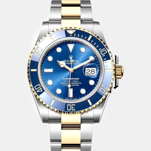 K Yellow Gold Stainless Steel Submariner LB Automatic Men's Wristwatch 41 mm - Rolex - Modalova