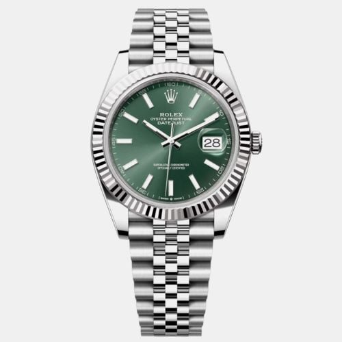 Mint Stainless Steel Datejust Automatic Men's Wristwatch 41 mm - Rolex - Modalova