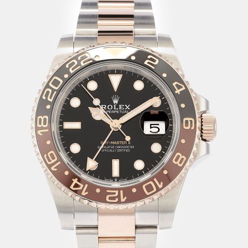 K Everose Gold Stainless Steel GMT Master II CHNR Automatic Men's Wristwatch 40 mm - Rolex - Modalova