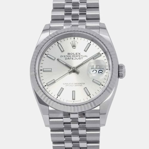 K White Gold Stainless Steel Datejust Automatic Men's Wristwatch 36 mm - Rolex - Modalova