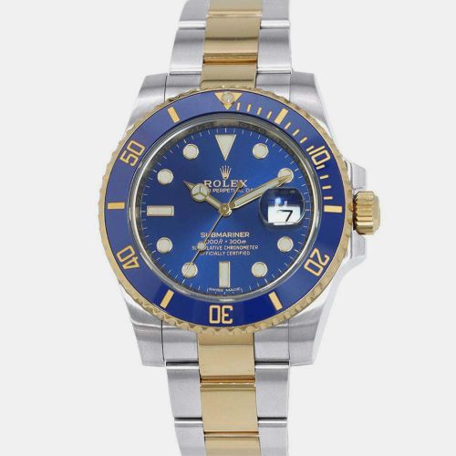 K Yellow Gold Stainless Steel Submariner Automatic Men's Wristwatch 40 mm - Rolex - Modalova