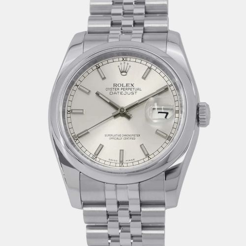 Stainless Steel Datejust 116200 Automatic Men's Wristwatch 36 mm - Rolex - Modalova