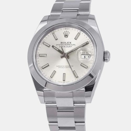 Stainless Steel Datejust 126300 Automatic Men's Wristwatch 41 mm - Rolex - Modalova