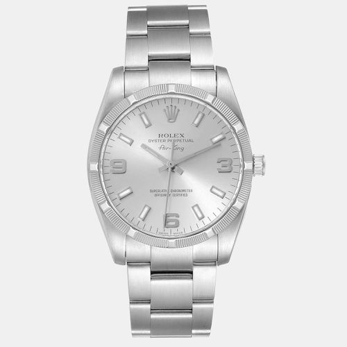 Stainless Steel Air-King 114210 Men's Wristwatch 34 mm - Rolex - Modalova