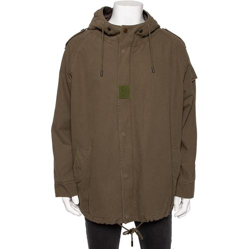 Saint Laurent Olive Cotton Hooded Parka Jacket M - Saint Laurent Paris - Modalova