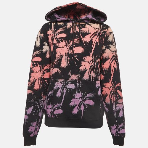 Psalm Print Cotton Hoodie S - Saint Laurent Paris - Modalova