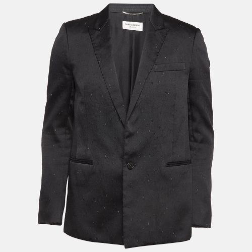 Patterned Silk Blend Single Breasted Blazer L - Saint Laurent Paris - Modalova