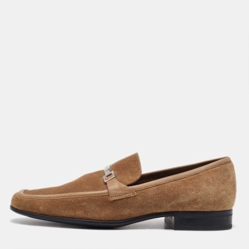 Suede Slip On Loafers Size 41.5 - Salvatore Ferragamo - Modalova