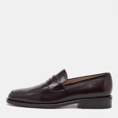 Dark Leather Penny Loafers Size 41.5 - Salvatore Ferragamo - Modalova