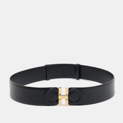 Leather Gancini Buckle Belt 70CM - Salvatore Ferragamo - Modalova