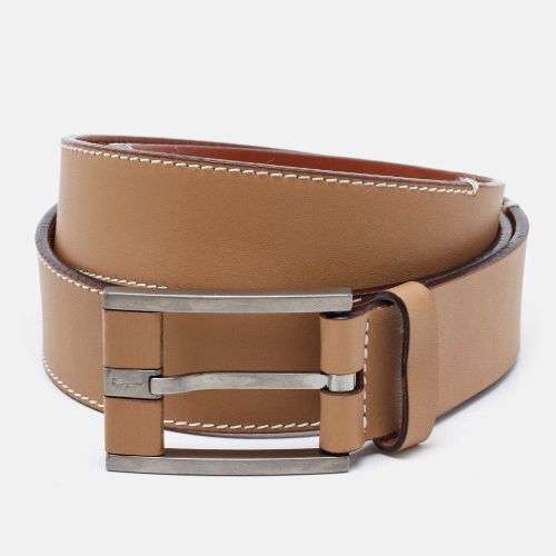 Leather Buckle Belt 85CM - Salvatore Ferragamo - Modalova