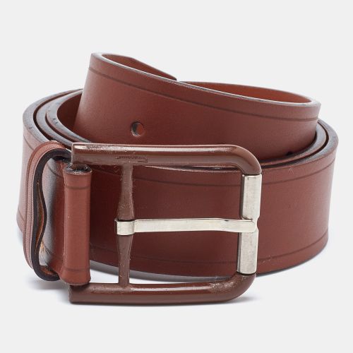 Leather Buckle Belt 85CM - Salvatore Ferragamo - Modalova