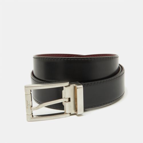 Black Leather Cut to Size Buckle Belt - Salvatore Ferragamo - Modalova