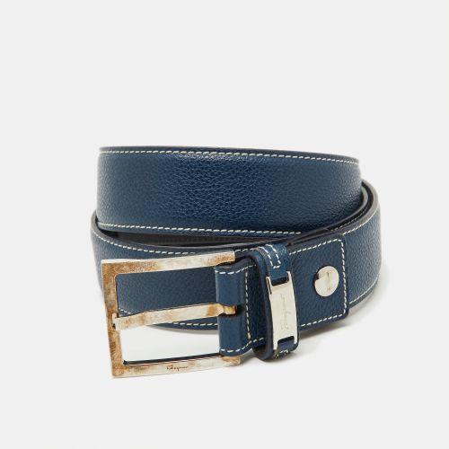 Dark Leather Buckle Belt 90CM - Salvatore Ferragamo - Modalova