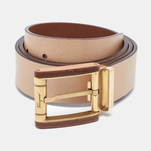 Leather Cut to Size Reversible Buckle Belt - Salvatore Ferragamo - Modalova