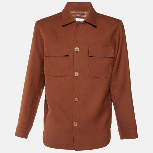 Wool Blend Single Breasted Jacket L - Sandro - Modalova