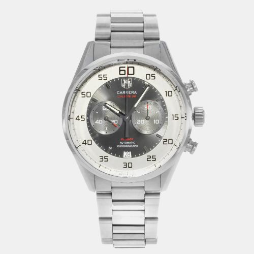 Stainless Steel Carrera CAR2B11.BA0799 Automatic Men's Wristwatch 43 mm - Tag Heuer - Modalova