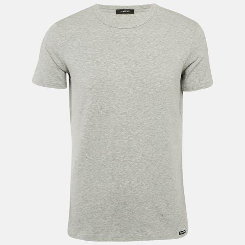 Melange Jersey Crew Neck T-Shirt L - Tom Ford - Modalova