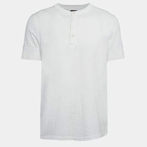 Jersey Buttoned Crew Neck T-Shirt XXL - Tom Ford - Modalova