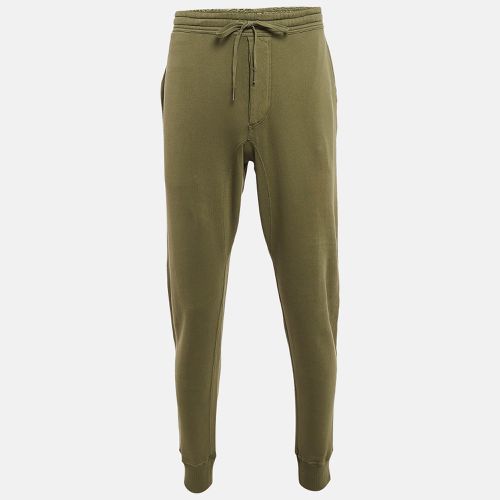 Olive Cotton Knit Regular Fit Sweatpants M - Tom Ford - Modalova