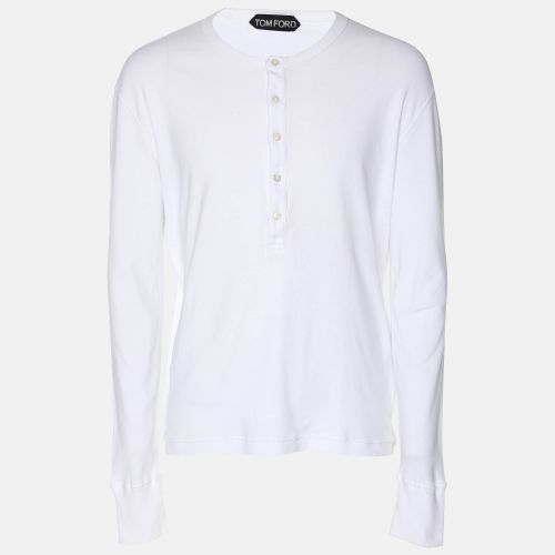 Jersey Full Sleeve Henley T-Shirt XXL - Tom Ford - Modalova