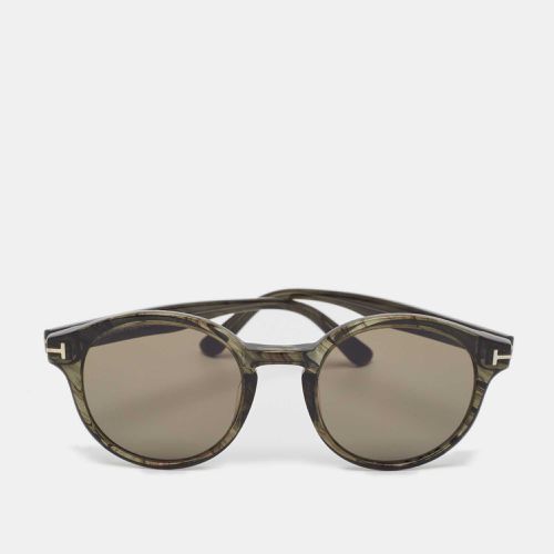 Striped/ TF400 Lucho Round Sunglasses - Tom Ford - Modalova