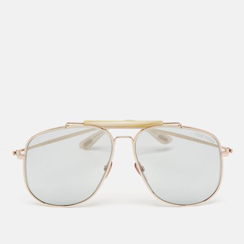 Light /Gold Tone TF55 Connor 02 Aviator Sunglasses - Tom Ford - Modalova