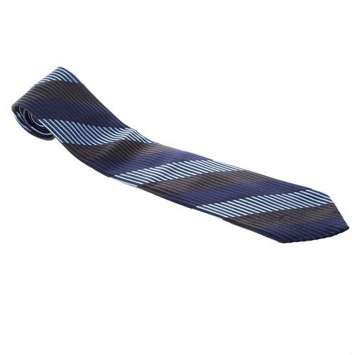 Striped Silk Jacquard Traditional Tie - Valentino - Modalova