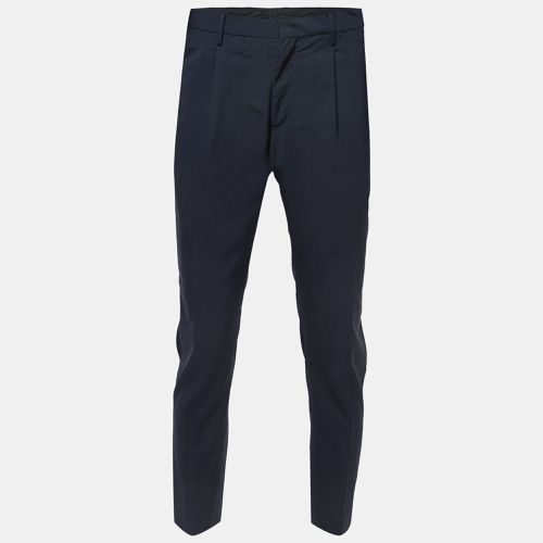 Valentino Navy Blue Wool Trousers S - Valentino - Modalova