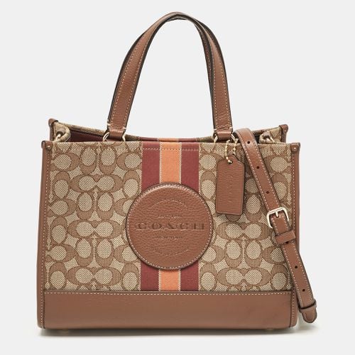 Beige Signature Jacquard Canvas Dempsey 30 Carryall Tote - Coach - Modalova