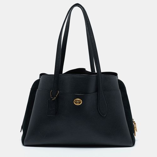 Leather and Suede Lora Carryall Satchel - Coach - Modalova