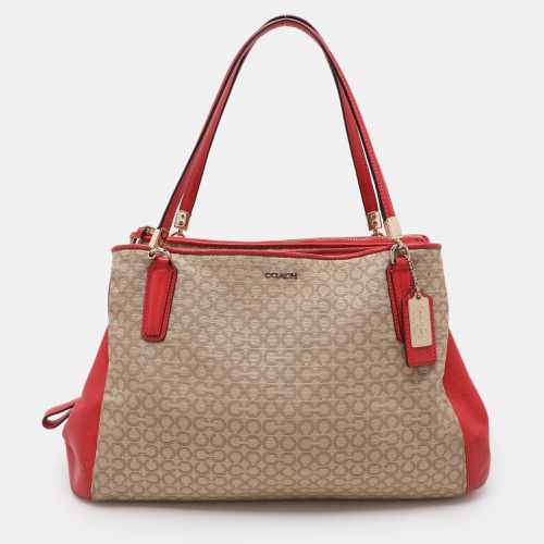 Op Art Canvas and Leather Madison Phoebe Shoulder Bag - Coach - Modalova