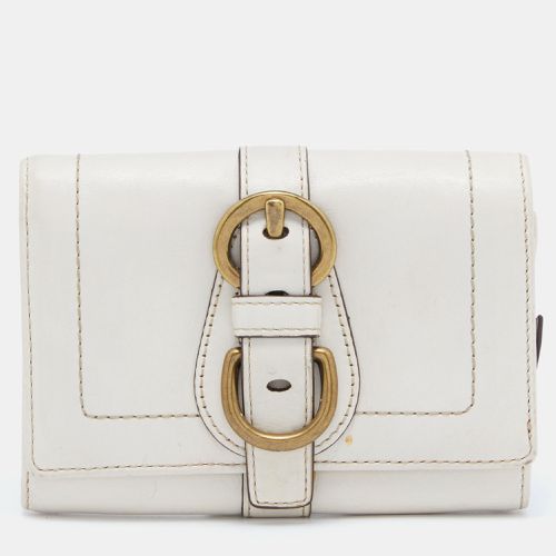 Off Leather Compact Wallet - Coach - Modalova