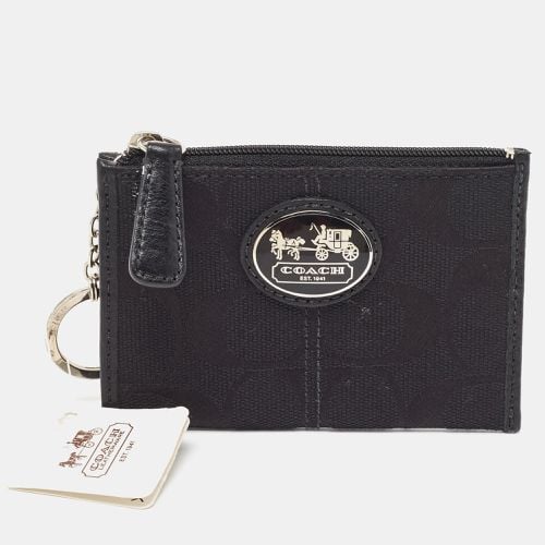 Signature Canvas Zip Skinny ID Case - Coach - Modalova