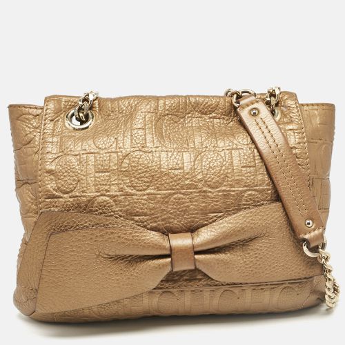 Monogram Leather Audrey Shoulder Bag - Carolina Herrera - Modalova