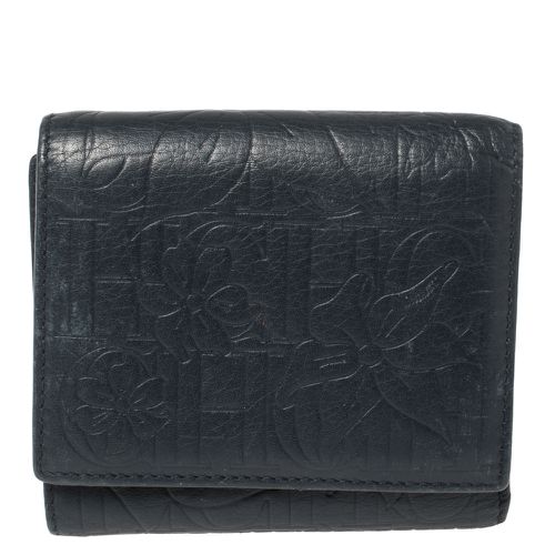 Monogram Leather Trifold Compact Wallet - Carolina Herrera - Modalova