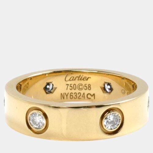 K Gold Diamond Love Ring EU 58 - Cartier - Modalova