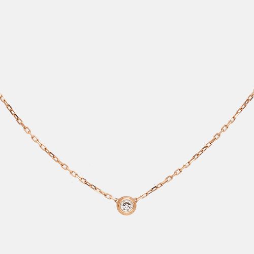 D'Amour Diamond 18k Rose Small Model Necklace - Cartier - Modalova