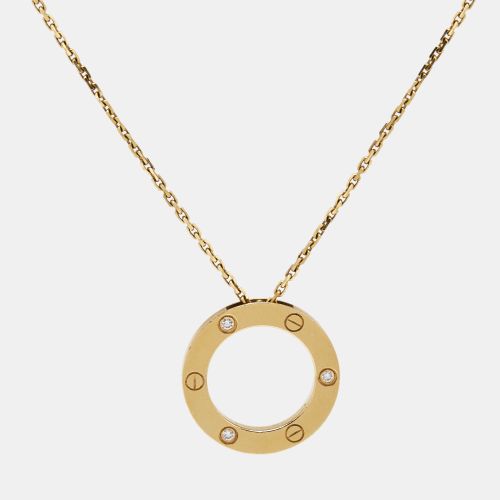Love 3 Diamonds 18k Gold Necklace - Cartier - Modalova