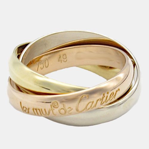 K Yellow, Rose, Gold Trinity Ring EU 49 - Cartier - Modalova