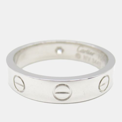 Love 18K Gold and Diamond Band Ring EU 51 - Cartier - Modalova