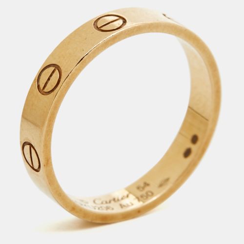 Love 18k Gold Wedding Band Ring Size 54 - Cartier - Modalova