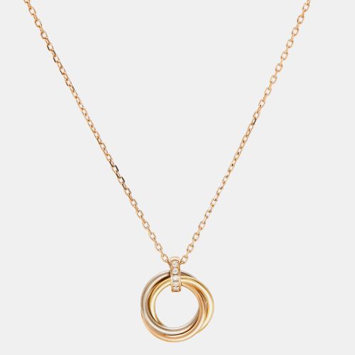 Trinity Diamond 18k Three Tone Necklace - Cartier - Modalova