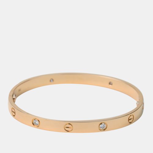 Love Bracelet 4 Diamonds Rose Size 19 - Cartier - Modalova