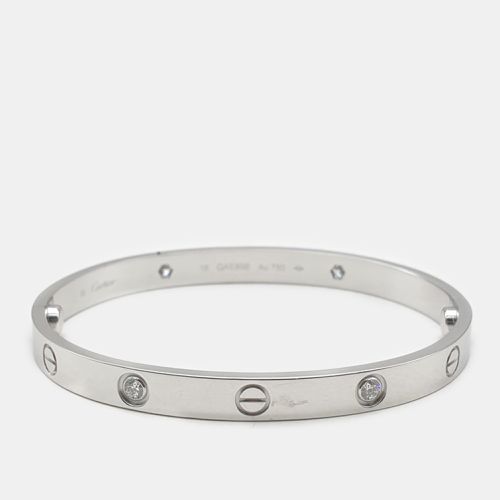 K Gold and Diamond Love Bangle Bracelet - Cartier - Modalova