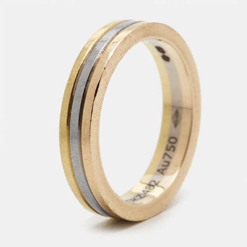 Vendome Louis 18k Three Tone Wedding Band Ring Size 48 - Cartier - Modalova