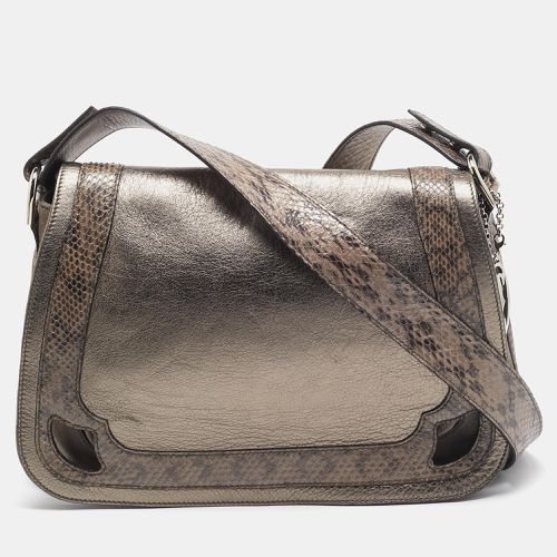 Suede and Python Marcello de Saddle Bag - Cartier - Modalova