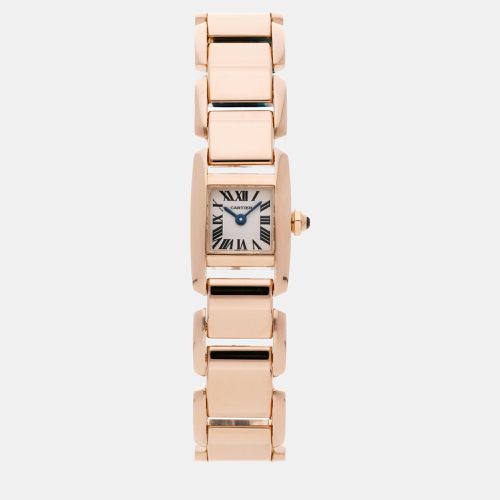 K Rose Gold Tankissime W650018H Quartz Women's Wristwatch 25 mm - Cartier - Modalova