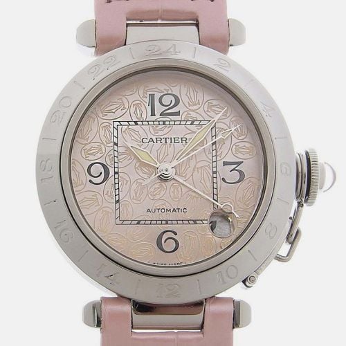 Stainless Steel Pasha C GMT Meridian W3107099 Automatic Women's Wristwatch 35 mm - Cartier - Modalova