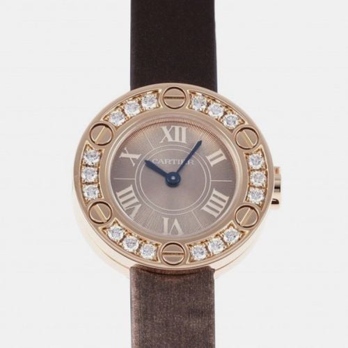 K Rose Gold Love WE801331 Quartz Women's Wristwatch 23 mm - Cartier - Modalova